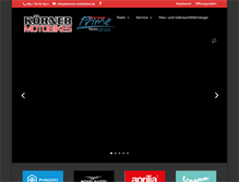 Tablet Screenshot of koerner-motobikes.de